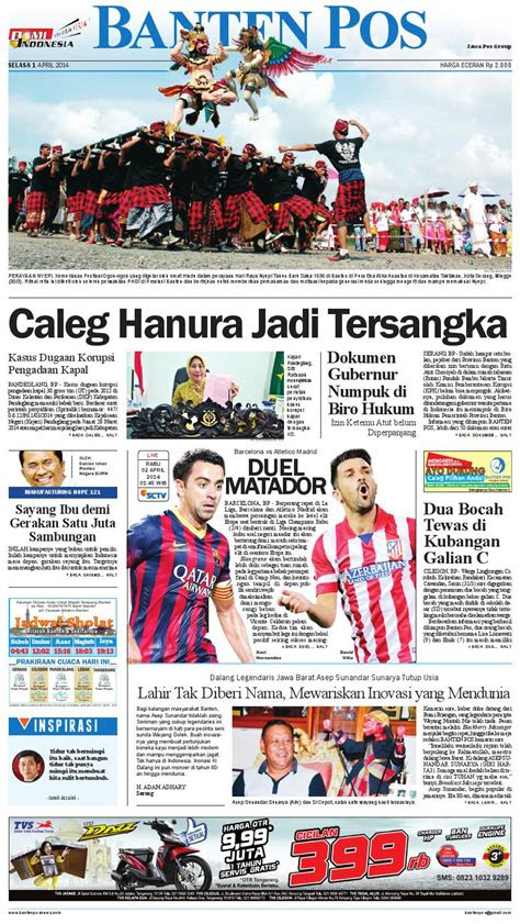 bantenpos edisi selasa  april   banten pos news issuu