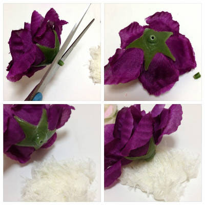 100円造花で簡単コサージュの作り方 ぎんがむちっく 手作り子ども服や可愛い小物たち