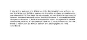 Lettre de motivation des parents pour inscription lycée privé – laboite