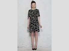 Giraffe Print Dress   1960s Style Dresses   Animal Print Dress   Tea Dress