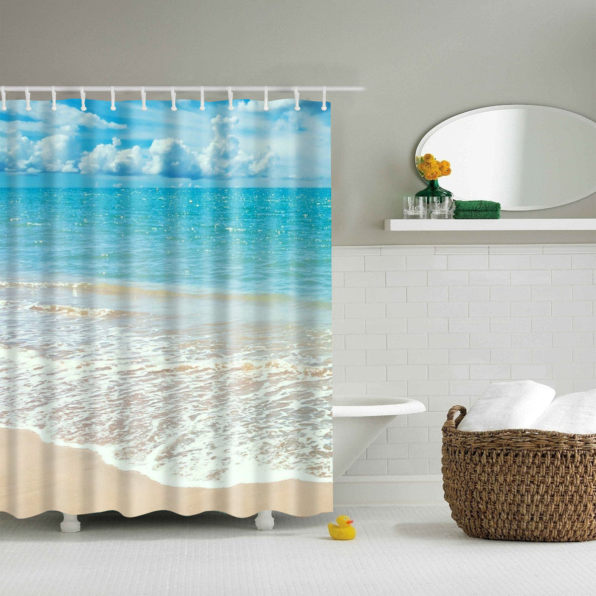 beach shower curtain bed bath and beyond