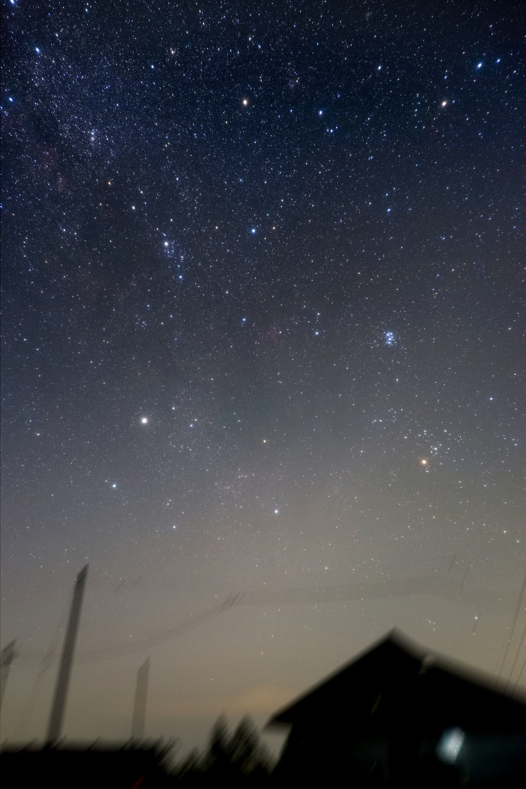 夜明けには冬の星座 空宙散歩