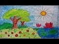 Easy Garden Drawing For Children