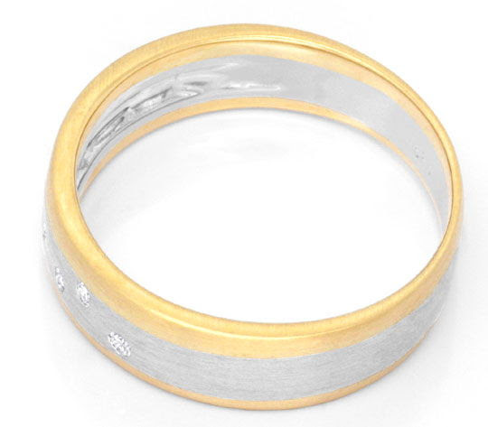 Originalfoto BRILLIANTRING GELBGOLD WEISSGOLD DIAMANTEN