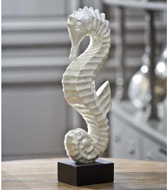 Regina Andrew White Capiz Seahorse - traditional - accessories and ...