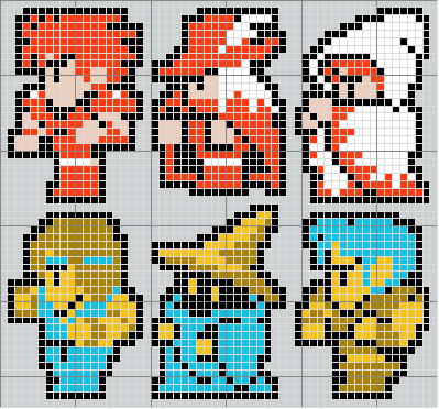 Final Fantasy 1 Cross Stitch Pattern Sprite Stitch