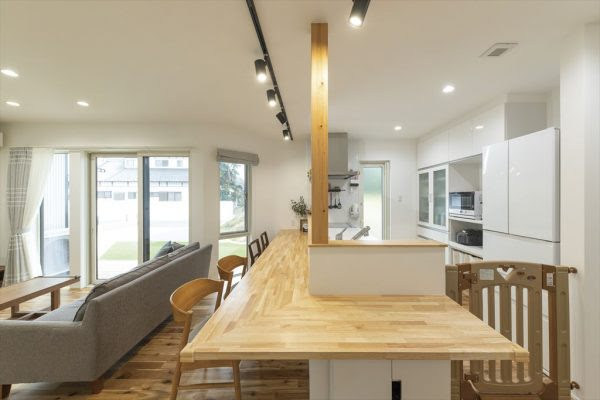 キッチンとダイニングテーブルのレイアウトのまとめ 間取り 第一住宅