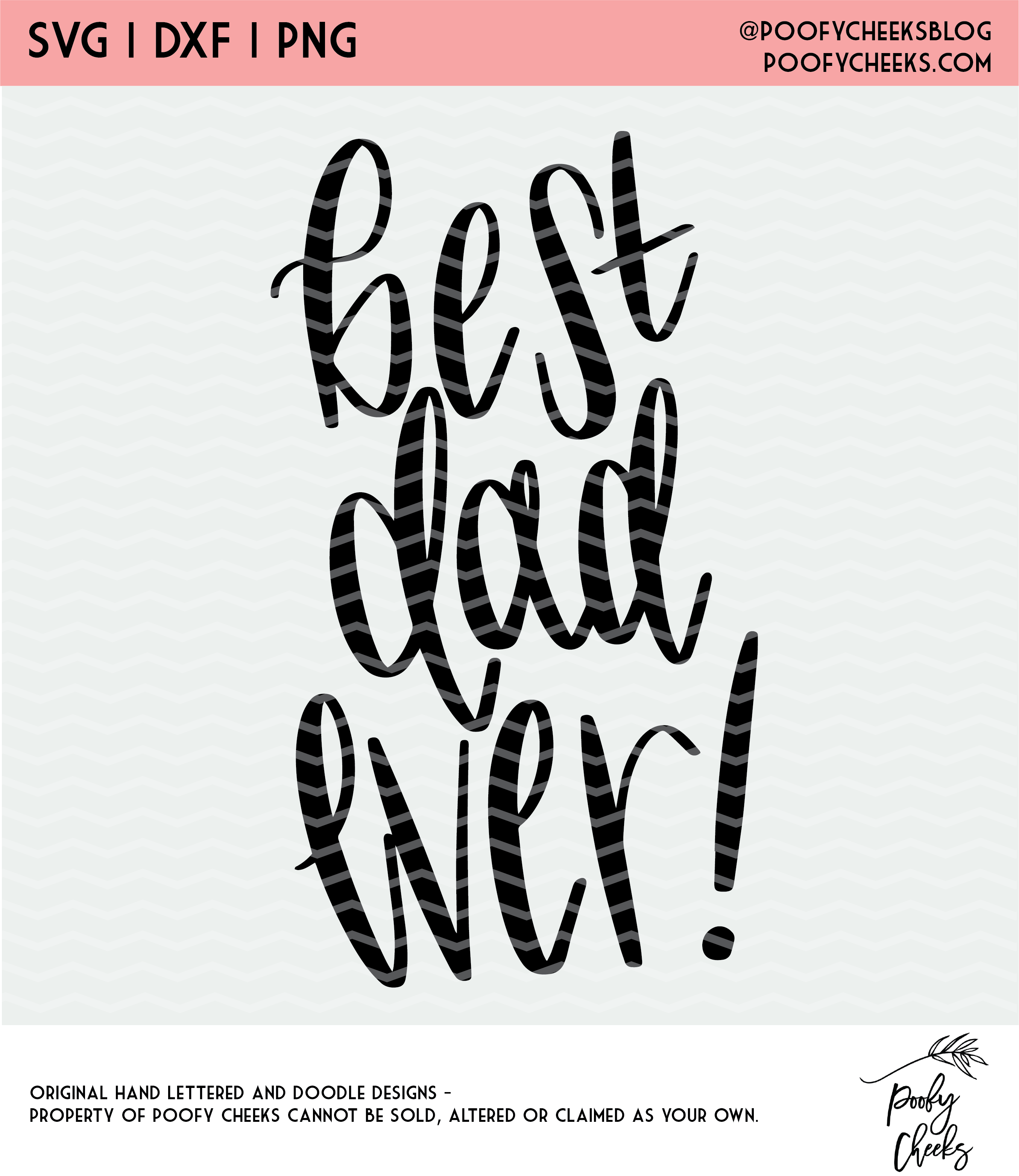 Download Best Dad Ever Father's Day Cut File - SVG, DXF and PNG