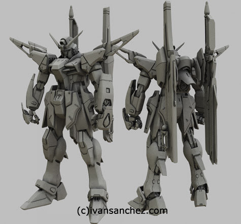 destiny gundam seed 3d mesh cg sandrum