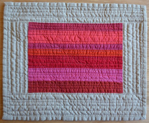 Crimson - a Red inspired mini quilt
