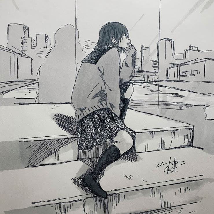 Mcg文化祭 セーラー服 にてイラスト展示会 コミックベース