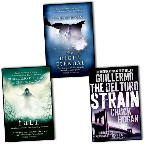 Guillermo del Toro Chuck Hogan Strain Trilogy 3 Books Collection Pack Set RRP: Â£22.97 (The Fall, The Night Eternal, The Strain)