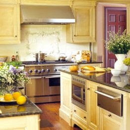 luxury kitchen equipment Retro Kitchen Interior