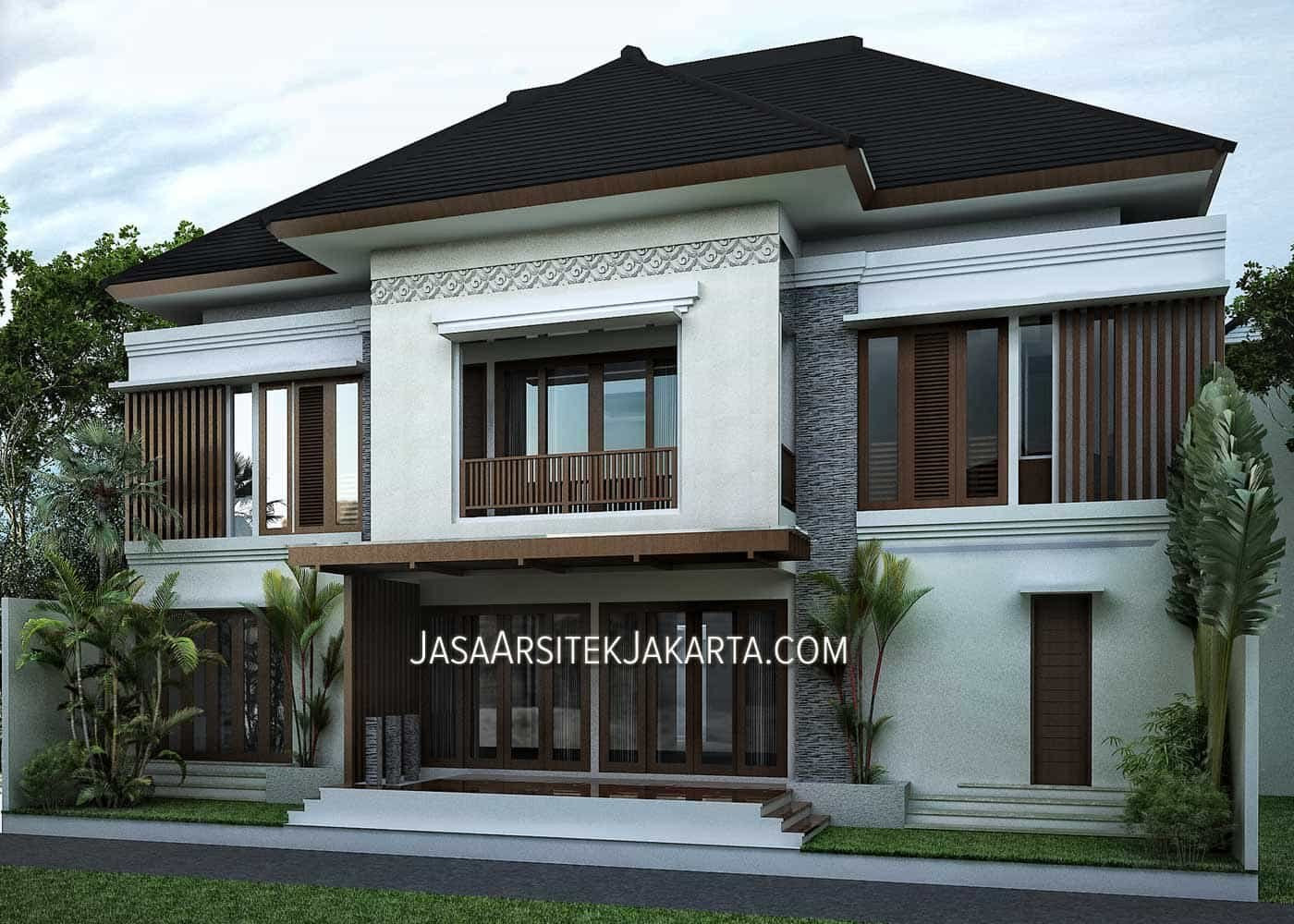 Desain Rumah Mewah Luas 900m2 Milik Bu Hasan Jakarta Jasa Arsitek
