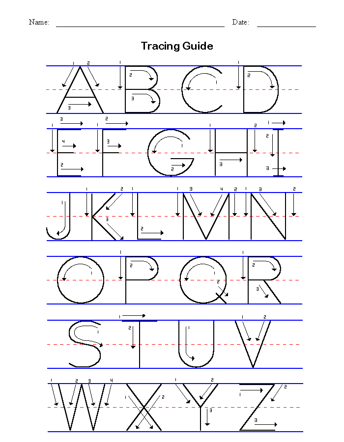 Basic Handwriting for Kids - Manuscript - Letters of the ...