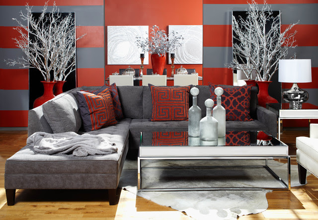 Bold and Contemporary - eclectic - living room - other metro - by 