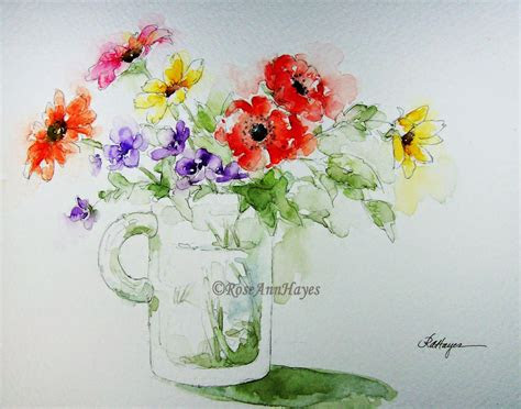 paintings  prints floral watercolor painting