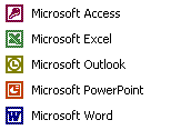 Office menu for older versions