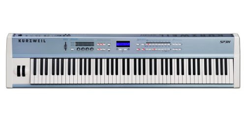 Kurzweil SP3X 88 Note Digital Stage Piano, Hammer Action Keys,  Expanded Sound Set of 512 Programs, 64 Voice, Polyphony, Blue and Silver