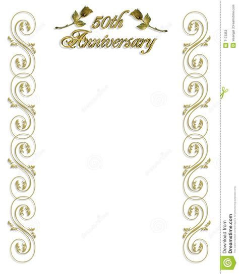 50th Wedding Anniversary Invitations Templates Free