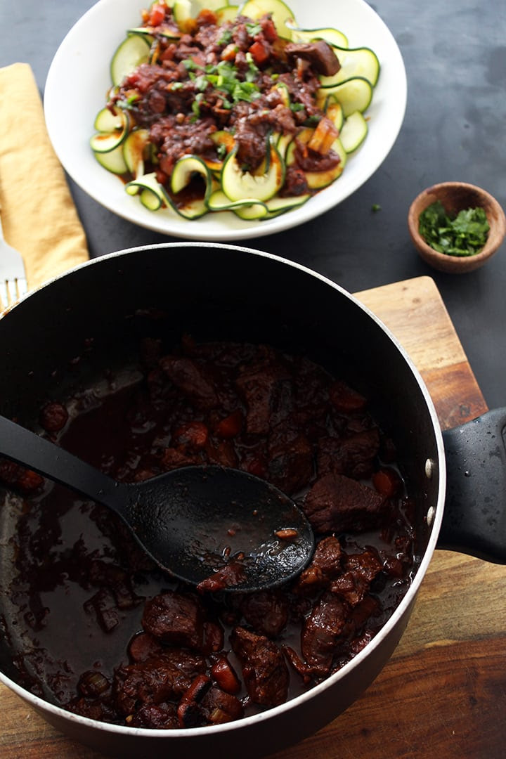 Hearty Healthy Beef Stew with Zucchini Noodles Inspiralized Hearty Healthy Beef Stew with Zucchini Noodles Inspiralized