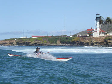 Jen surfing off Point Loma break 20060329605L.JPG