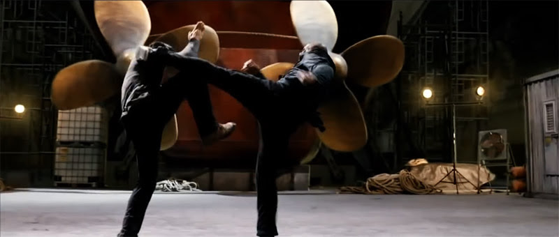 Tony Jaa fights Marrese Crump in this fight scene from the movie The Protector 2