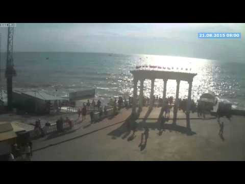 Алушта. Вебкамера "Набережная. Ротонда" (21.08.2015-31.08.2015)