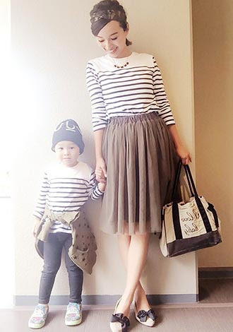 親子ペアルックブランド 子供とお揃いリンクコーデ レディースme