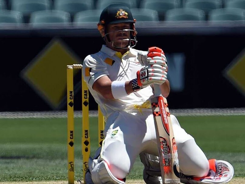 David Warner sitting 