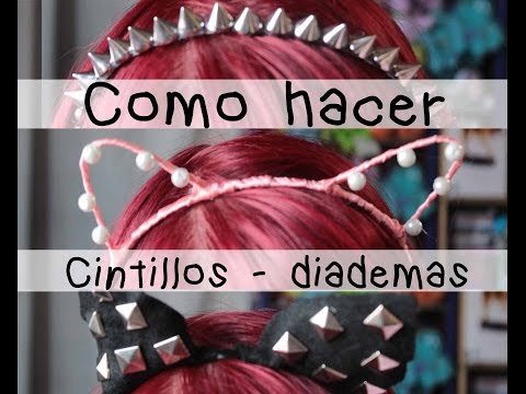 Diademas de gatitos y cintillos con tachas :) 