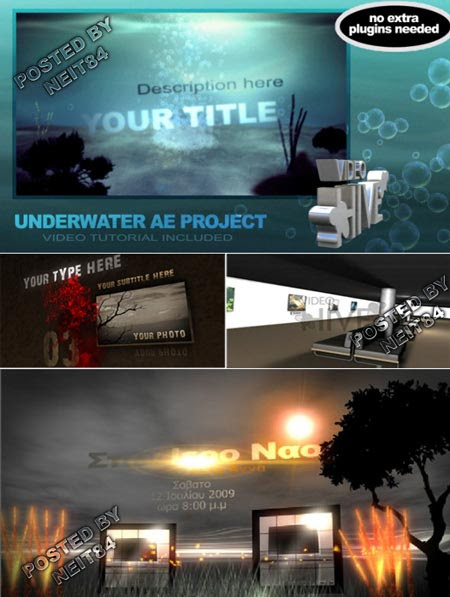 After Effect Project Gallery Underwater Natural Trash Ink