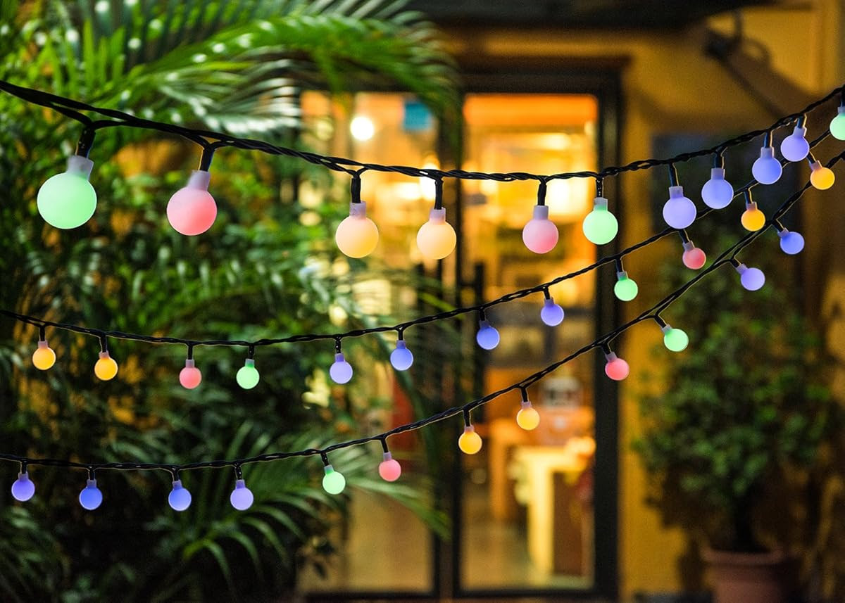 Solar panel fairy lights
