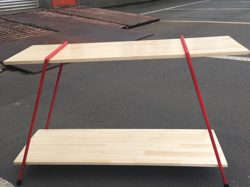 道産子3姉妹の節約キャンパー 自作 アイアンラック 失敗