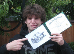 Teenager with Diploma