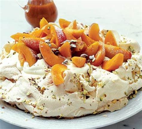 apricot pistachio pavlova recipe bbc good food