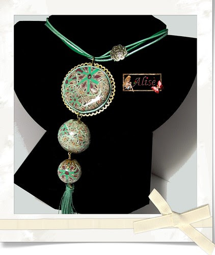 Collar Bolas y Cabu Fimo by Alisè