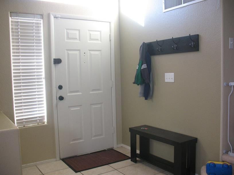 Entryway Bench with Coat Rack