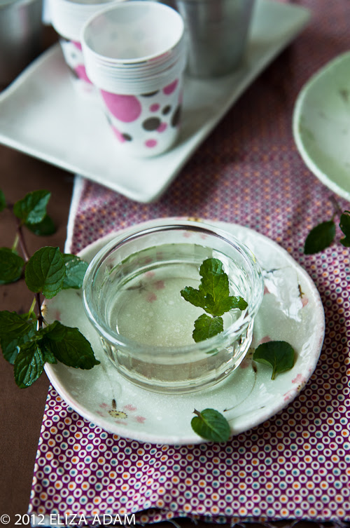 Mint simple syrup