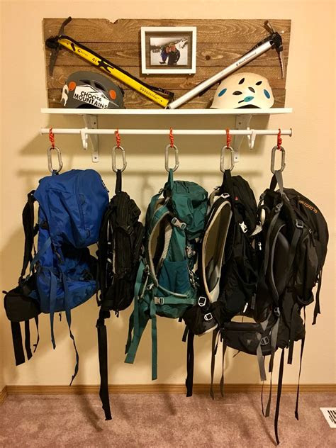 backpack hanger ice axes helmets great outdoors