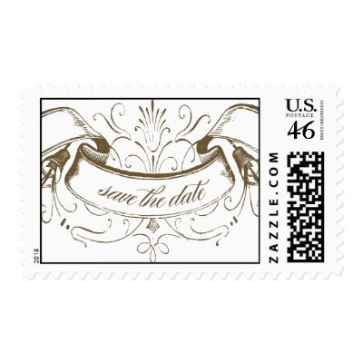 flourish save the date postage