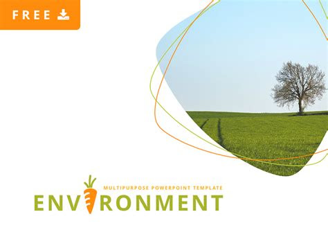 powerpoint template environment  psd ui