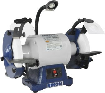 Rikon's Affordable NEW 8 inch Professional Low Speed Bench Grinder