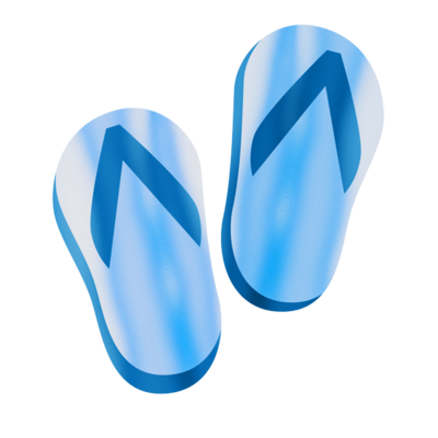 ビーチサンダル 青 の無料素材 イラスト沖縄 おきなわ