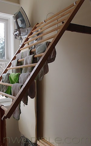 Wall Mounted Clothes Drying Rack, Perfected
