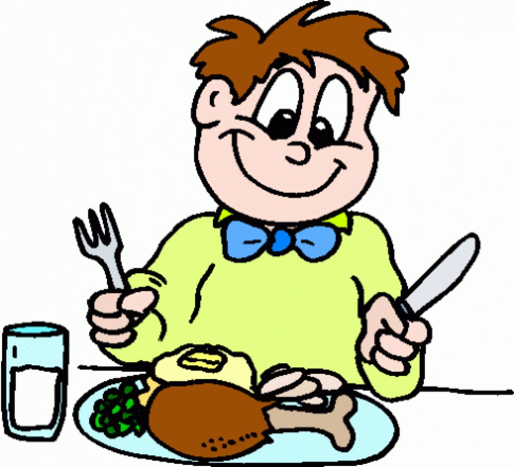 Eating Dinner Clipart