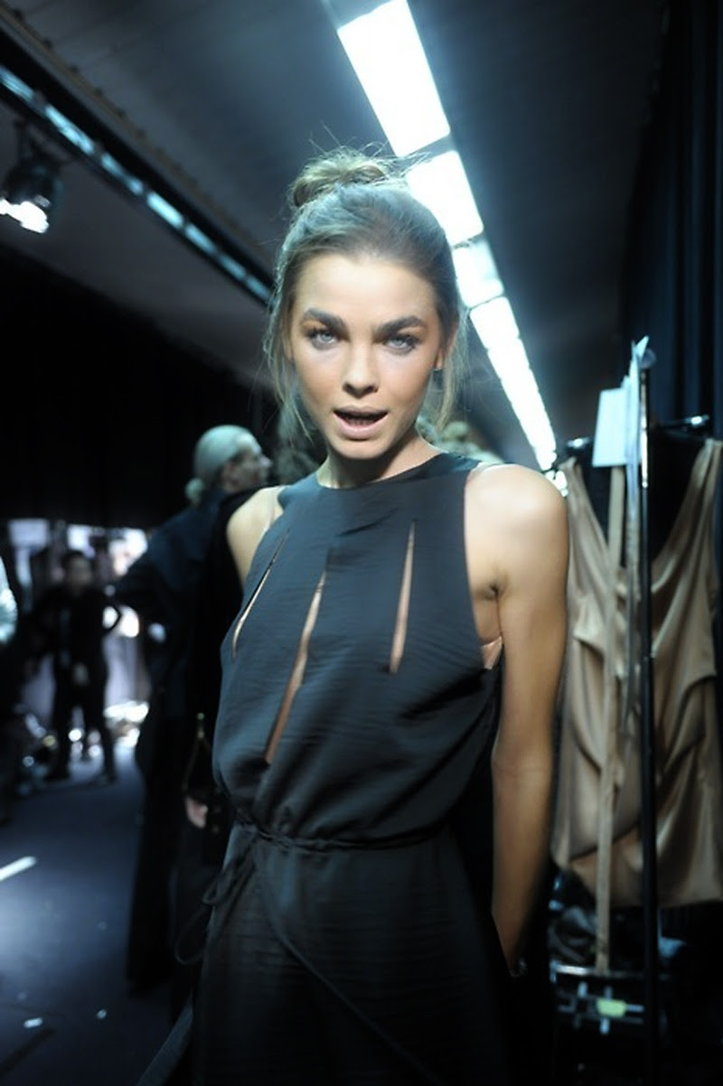 Fashion Week backstage, Bambi Northwood Blyth, Fashion model