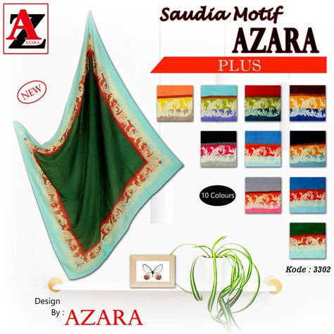 kerudung saudia motif design  azara  design