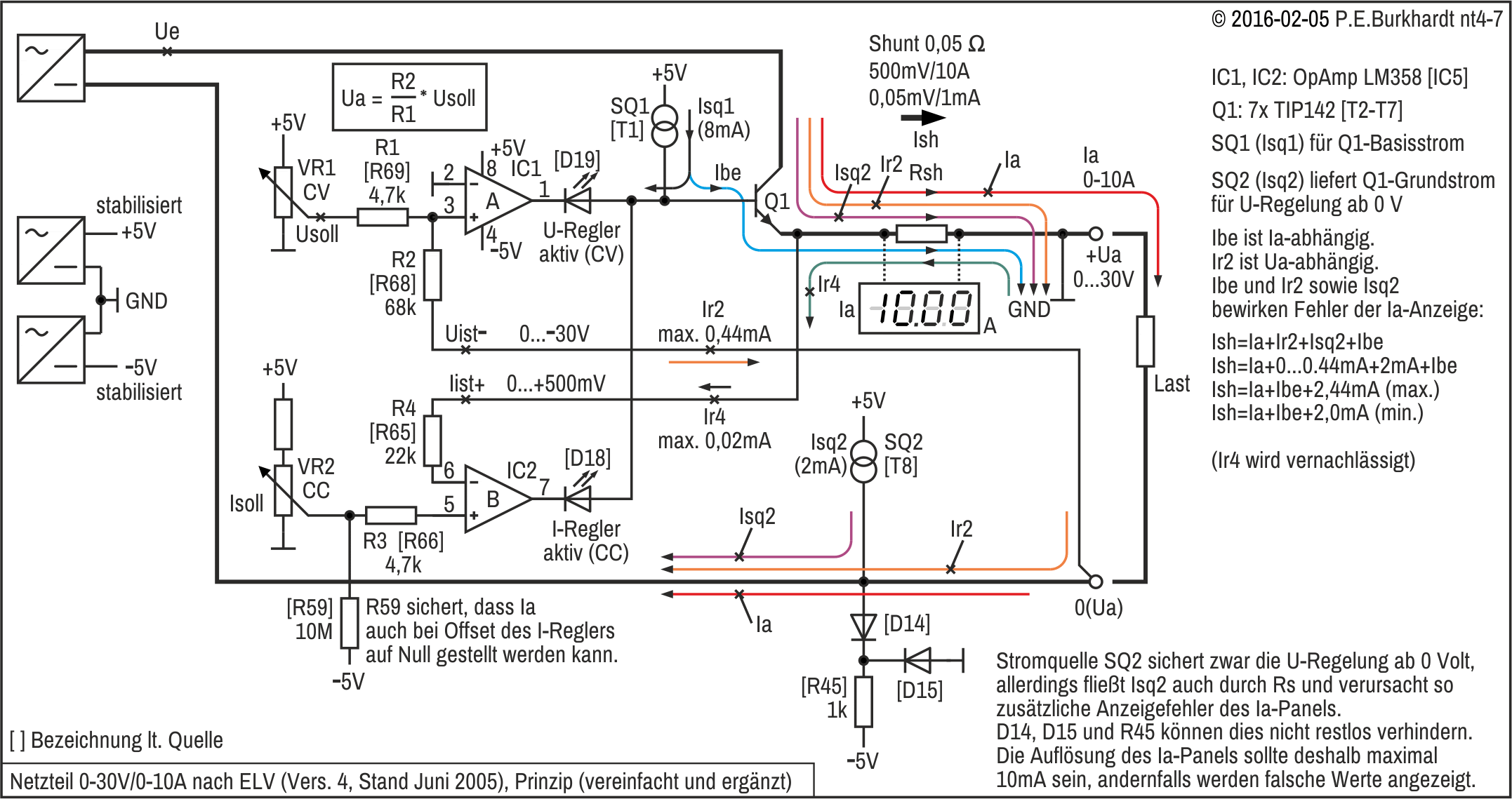 Schaltplan Regelbares Netzteil 10a