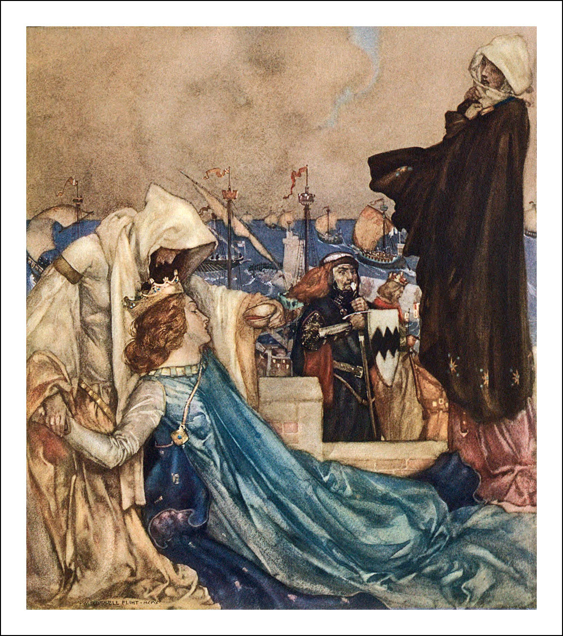 William Russell Flint, Le morte Darthur